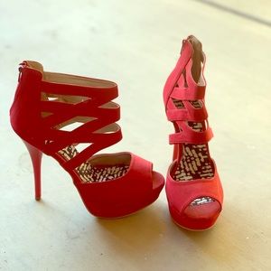Red | Stiletto Heels | Size 9 |